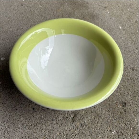 Jackson Custom China Falls Creek Pa White & Green Heavy 8” Serving Bowl - Picture 2 of 6